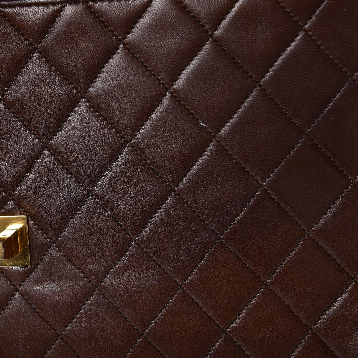 Chanel Lambskin Quilted Jumbo Single Flap Brown 10 of 17