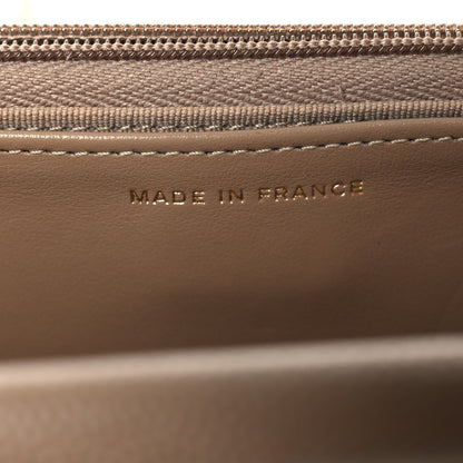 Chanel Caviar Quilted Wallet on Chain WOC Dark Beige 8 of 12