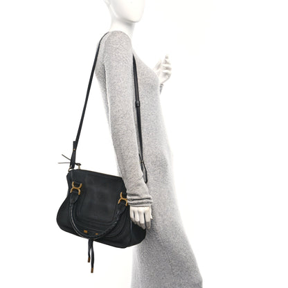 Chloe Calfskin Medium Marcie Satchel Black 2 of 9