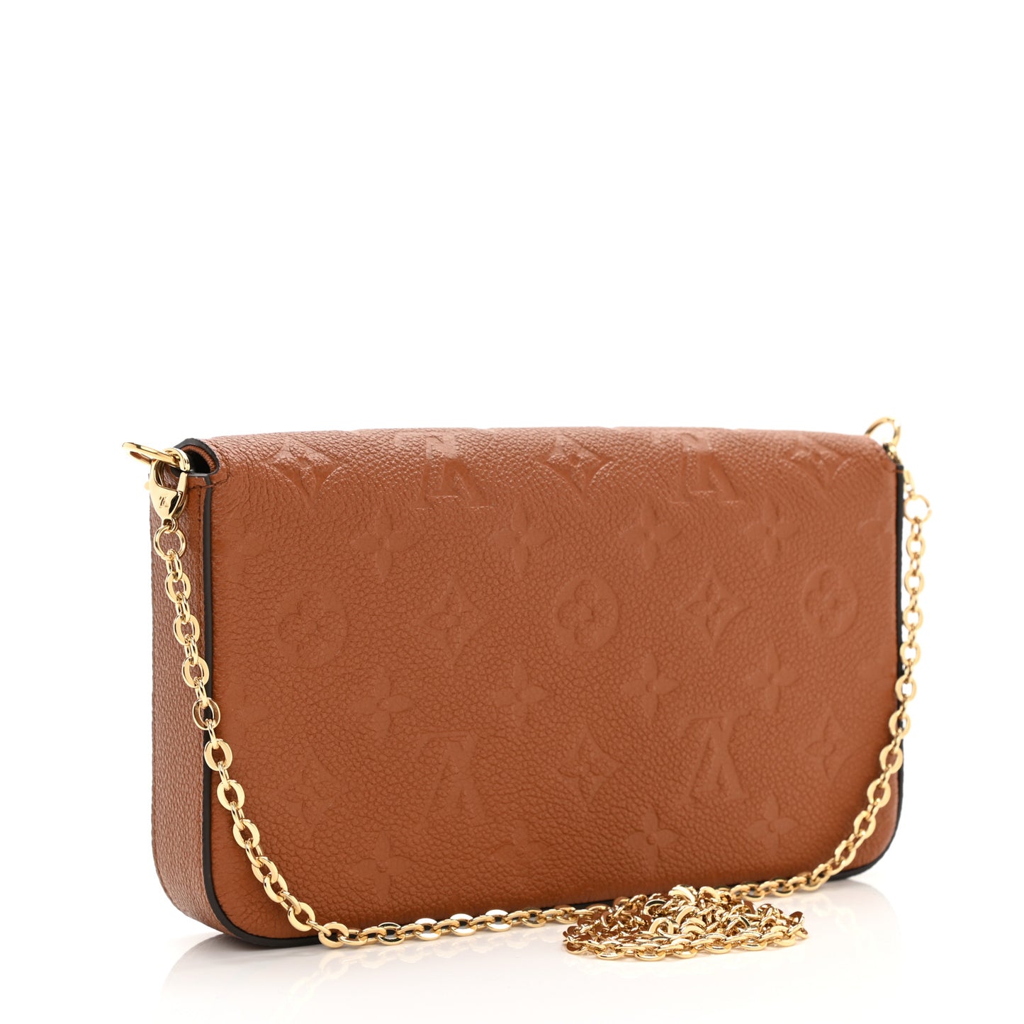 Empreinte Pochette Felicie Chain Wallet Cognac