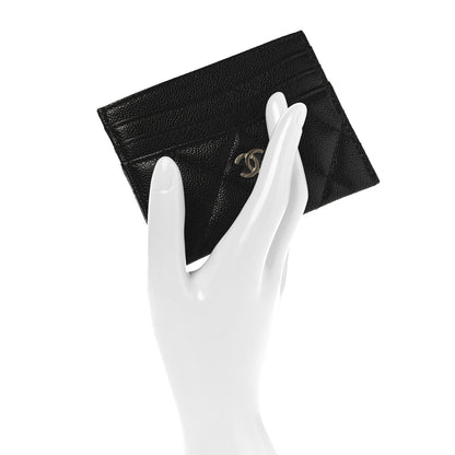 Chanel Caviar Quilted Business Card Holder Black 2 of 9