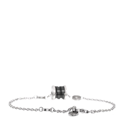 Bulgari Sterling Silver Black Ceramic Save the Children Bracelet 3 of 4