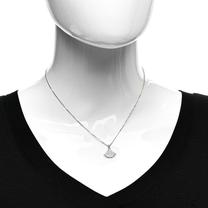 Bulgari 18K White Gold Diamond Divas' Dream Pave Necklace 2 of 6