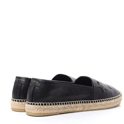 Saint Laurent Nappa Embossed Stars Espadrilles 39 Black 4 of 10