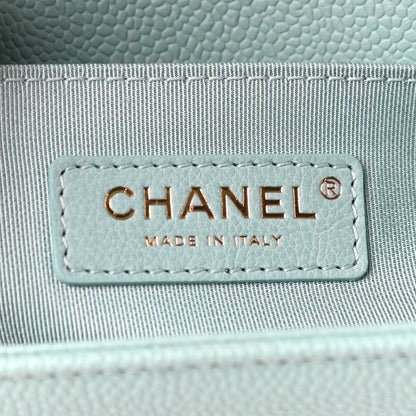 Chanel Caviar Quilted Small Boy Flap Green 6 of 9