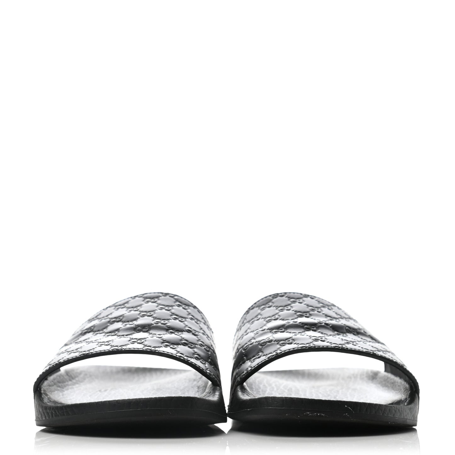 Microguccissima Slide Sandals 35 Black