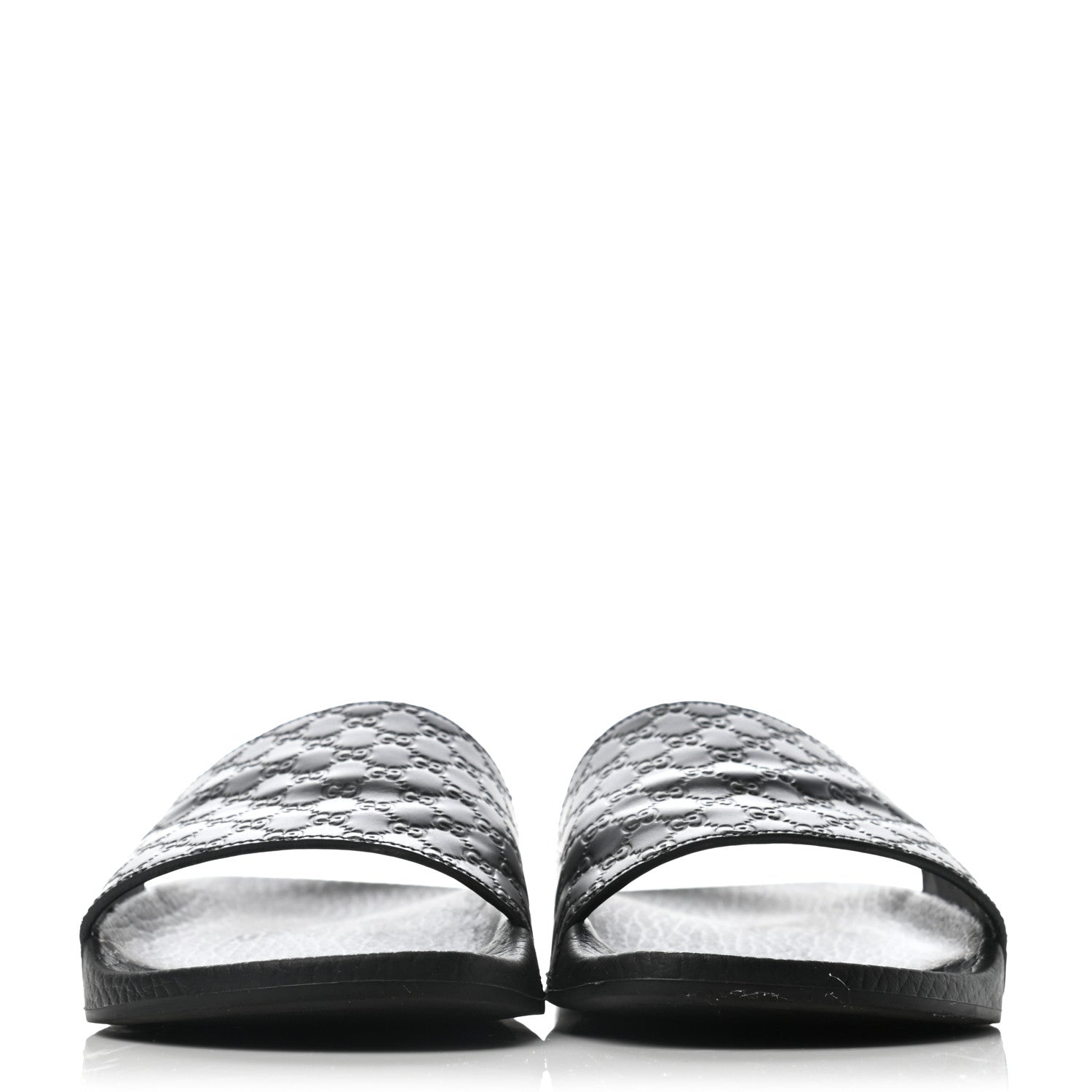 Gucci Microguccissima Slide Sandals 35 Black 2 of 5