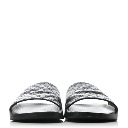 Gucci Microguccissima Slide Sandals 35 Black 2 of 5