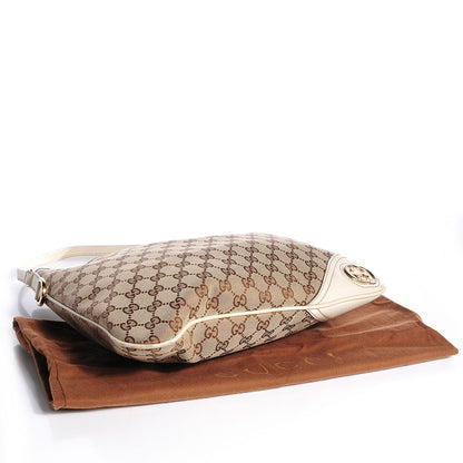 Gucci Monogram Medium New Britt Hobo Off White 4 of 7