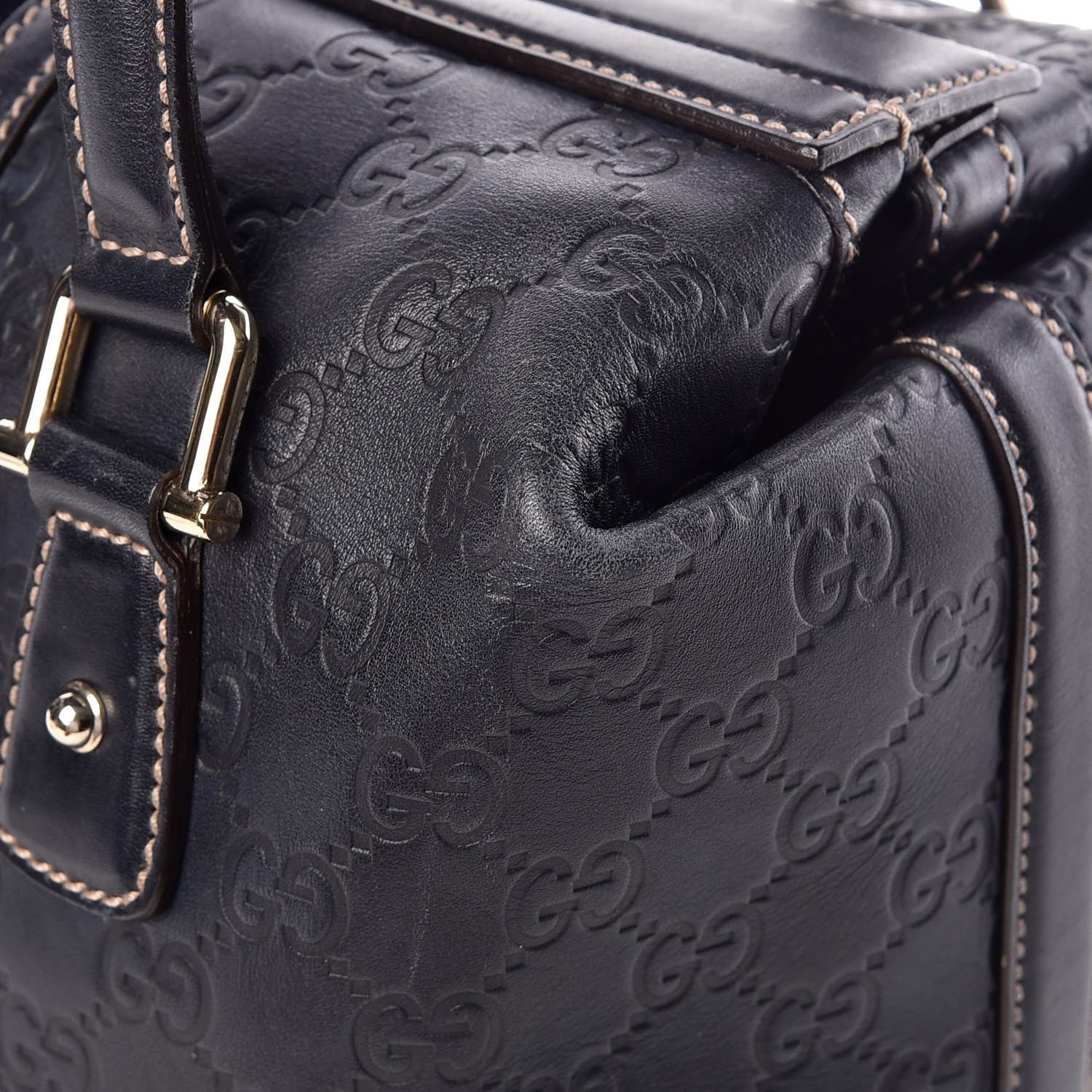 Gucci Guccissima Treasure Boston Black 17 of 18