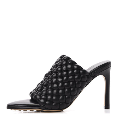 Bottega Veneta Nappa Padded Intreccio The Curve Sandals 35.5 Black 1 of 10