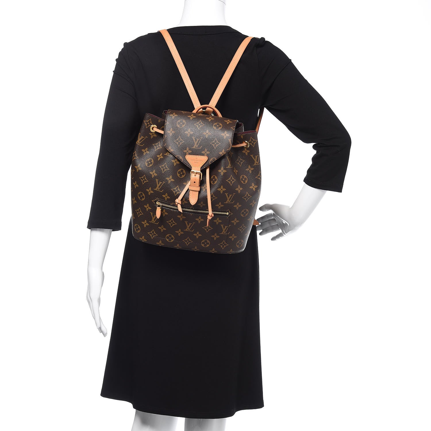 Louis Vuitton Monogram Montsouris NM Backpack 2 of 12