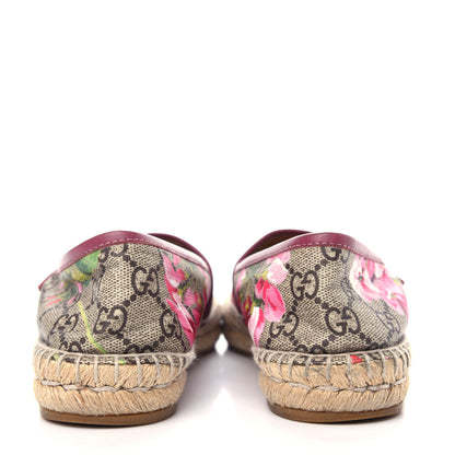Gucci GG Supreme Monogram Blooms Espadrilles 36.5 Beige Multicolor Dry Rose 7 of 11