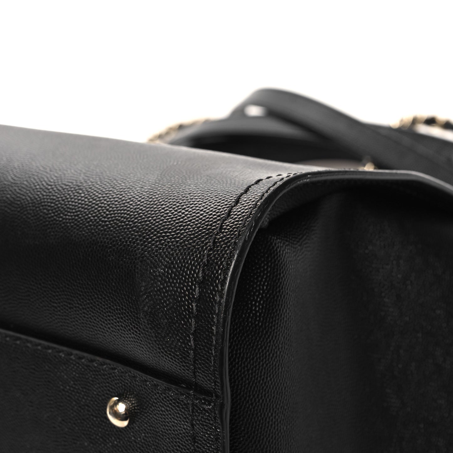 Caviar Large Studded Deauville Tote Black