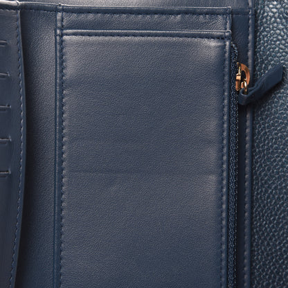 Chanel Iridescent Caviar Quilted Medium Flap Wallet Dark Blue 8 of 11