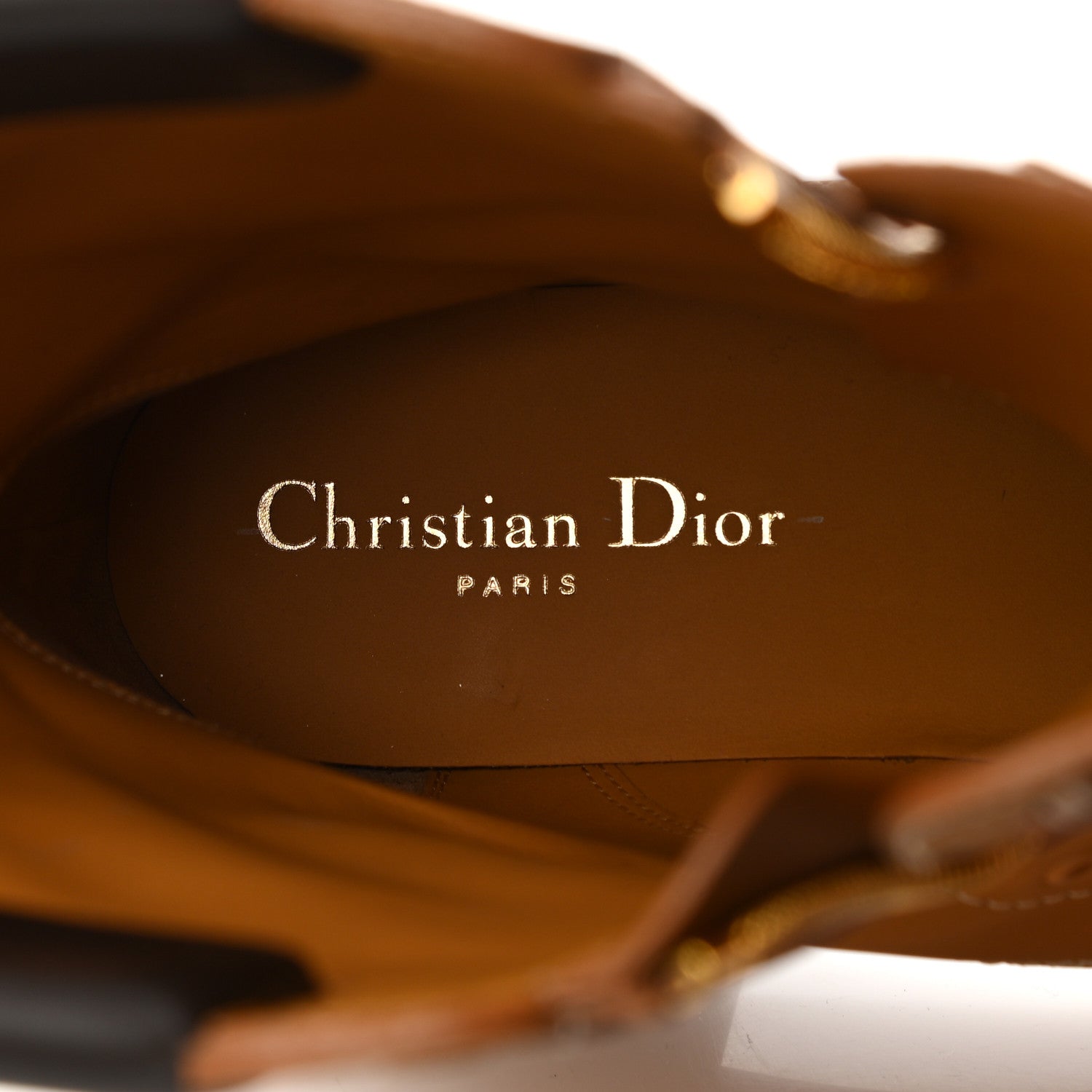 Christian Dior Matte Calfskin Bold Boots 39 Ochre Brown 7 of 8