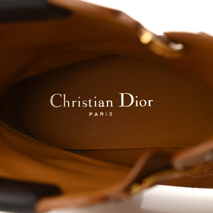 Christian Dior Matte Calfskin Bold Boots 39 Ochre Brown 7 of 8