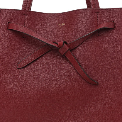 Celine Soft Grained Calfskin Small Belt Cabas Phantom Light Burgundy 8 of 10