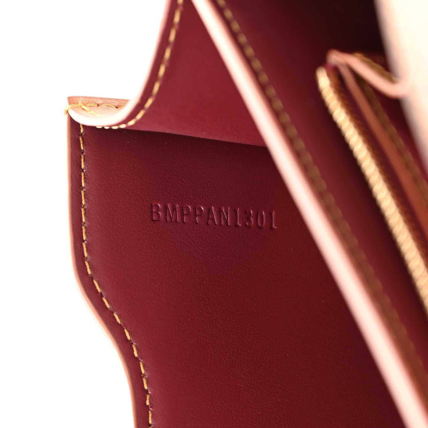 Smooth Calfskin Monogram Medium TB Bag Burgundy Multicolor
