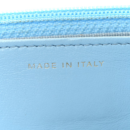 Chanel Lambskin Quilted Chanel 19 Wallet On Chain WOC Light Blue 7 of 15