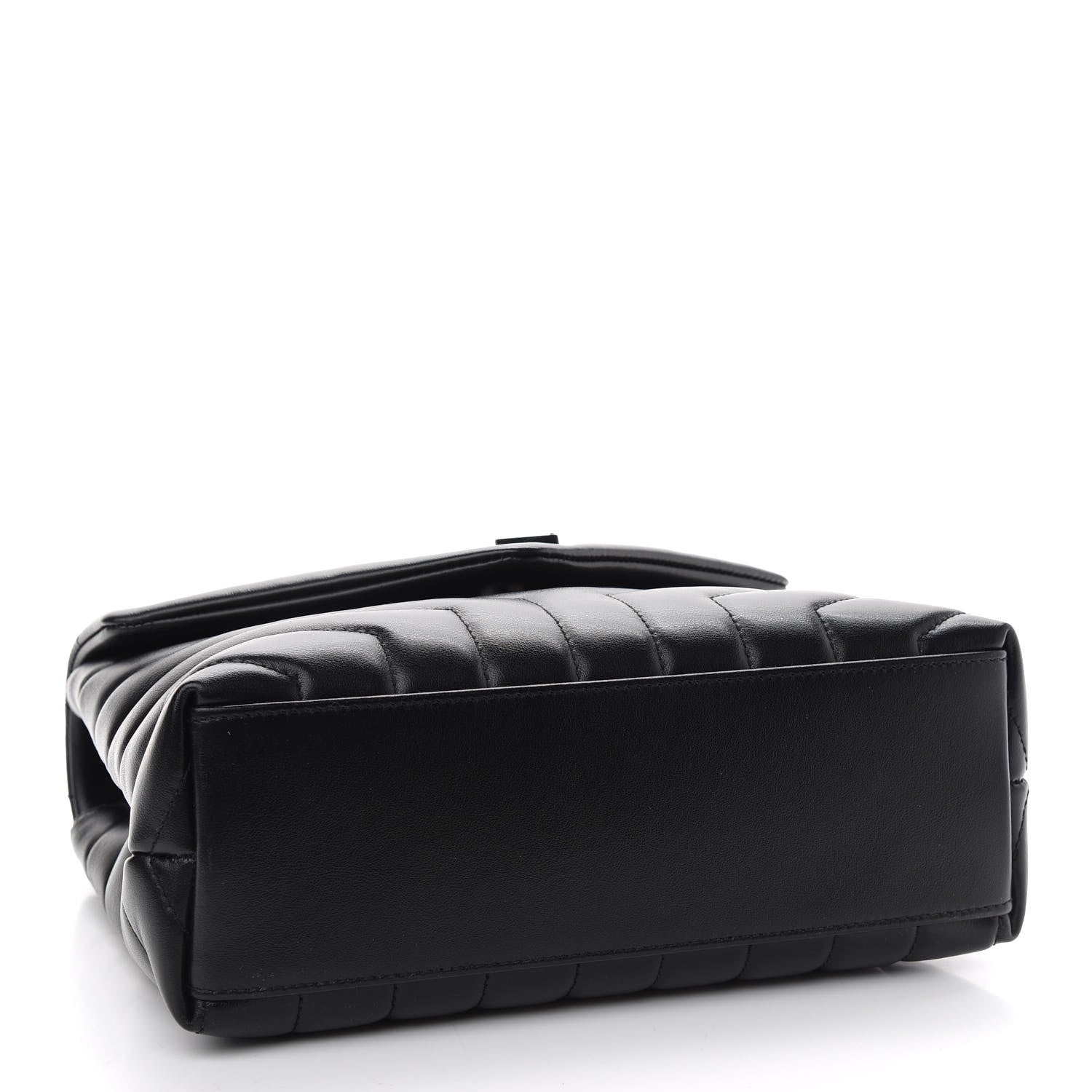 Saint Laurent Calfskin Y Quilted Monogram Small Loulou Chain Satchel Black 4 of 10