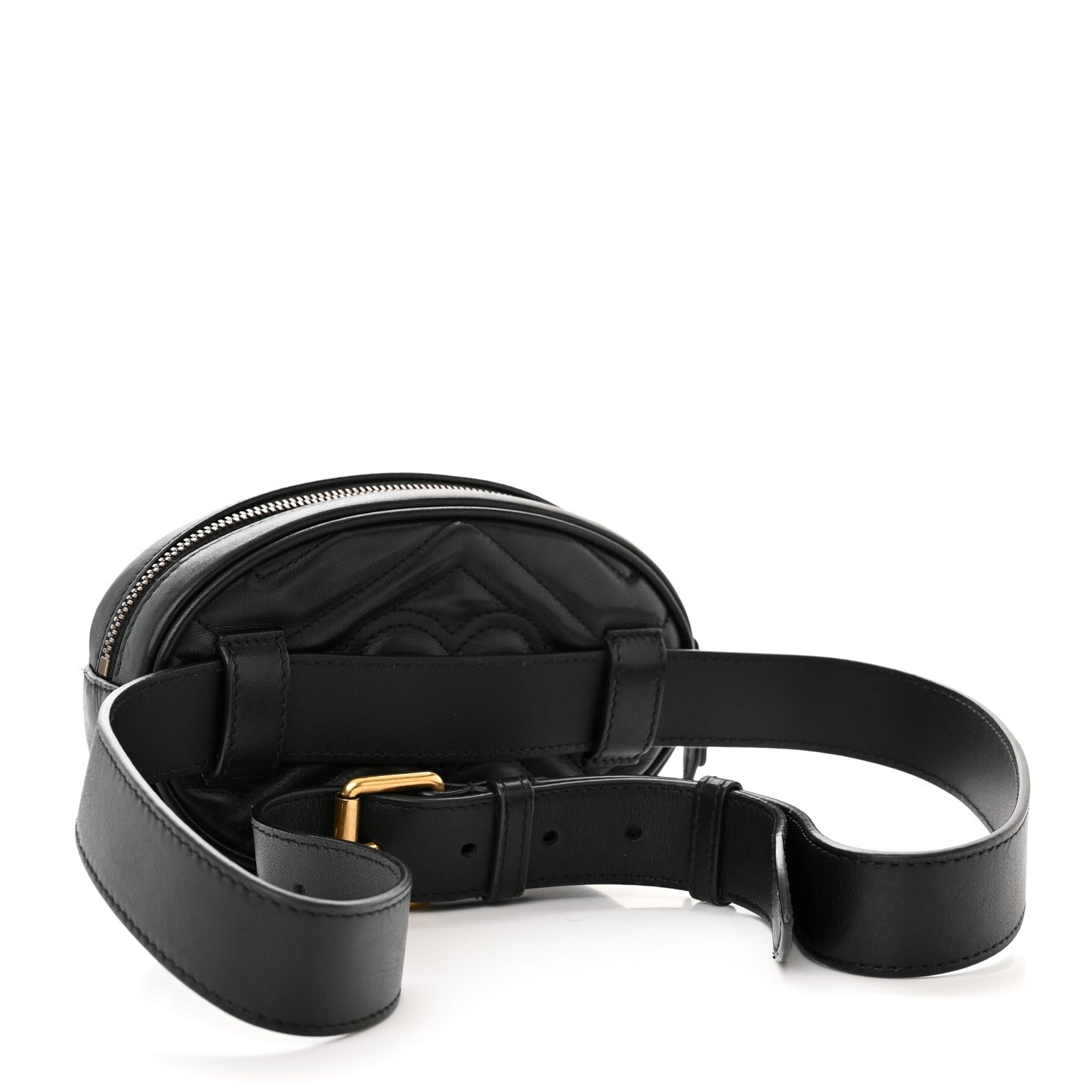 Calfskin Matelasse GG Marmont Belt Bag 95 38 Black