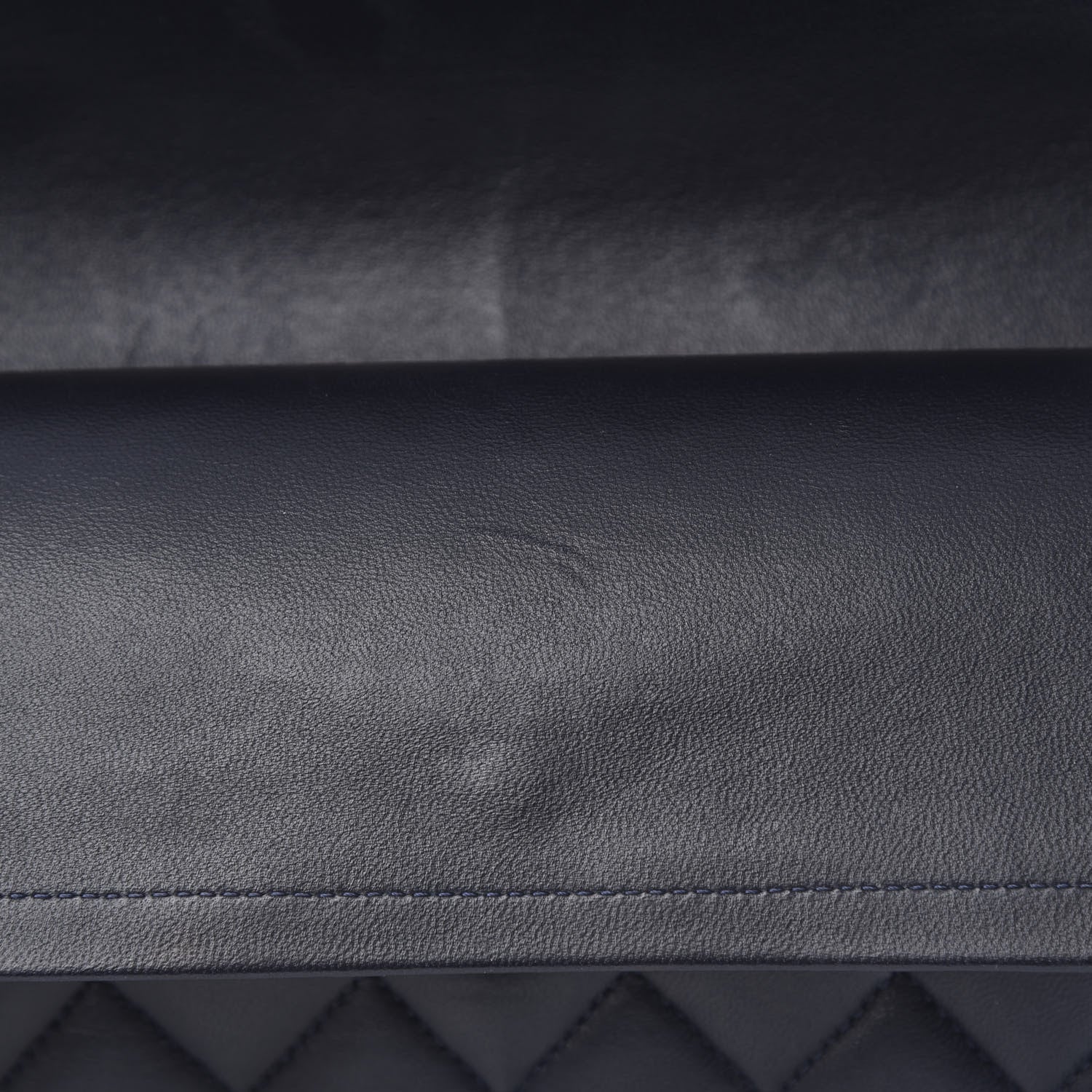 Chanel Lambskin Quilted Medium Double Flap Navy 13 of 15