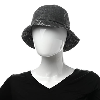 Louis Vuitton x NIGO Monogram Giant Denim Giant Damier Wave Sun Hat Gray 2 of 9