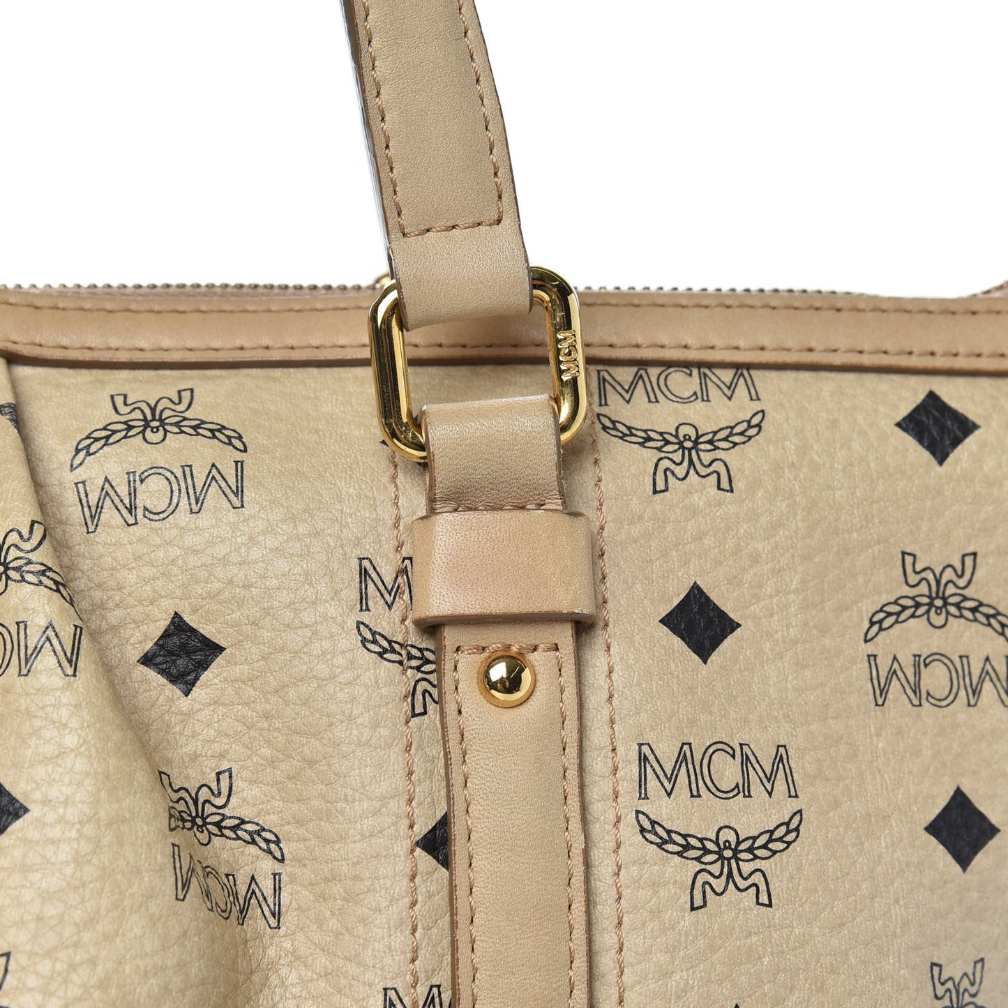 Visetos Medium Essentials Shopper Tote Beige
