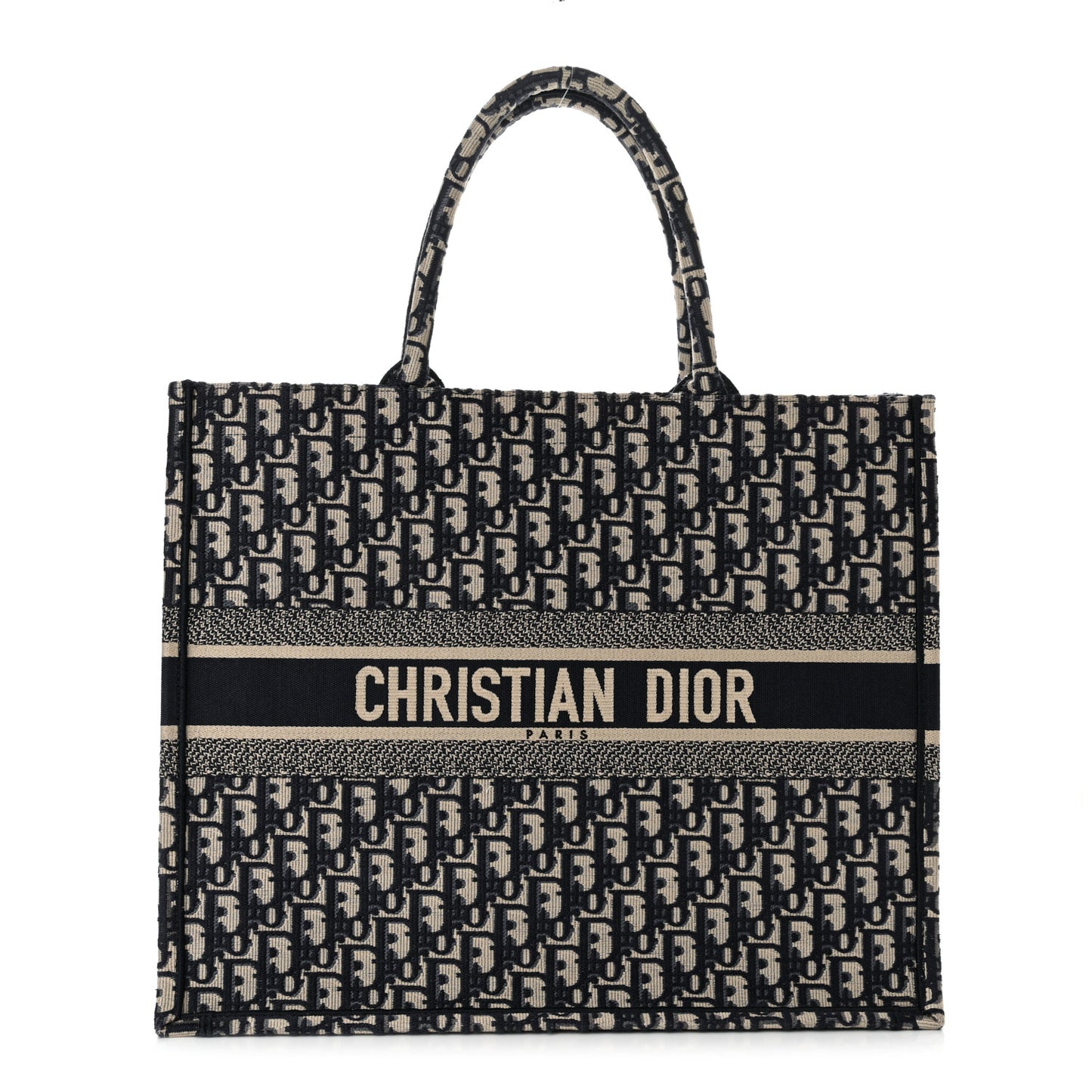Oblique Large Book Tote Blue Multicolor