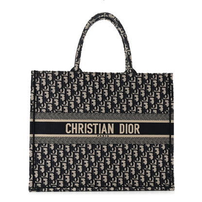 Christian Dior Oblique Large Book Tote Blue Multicolor 1 of 10