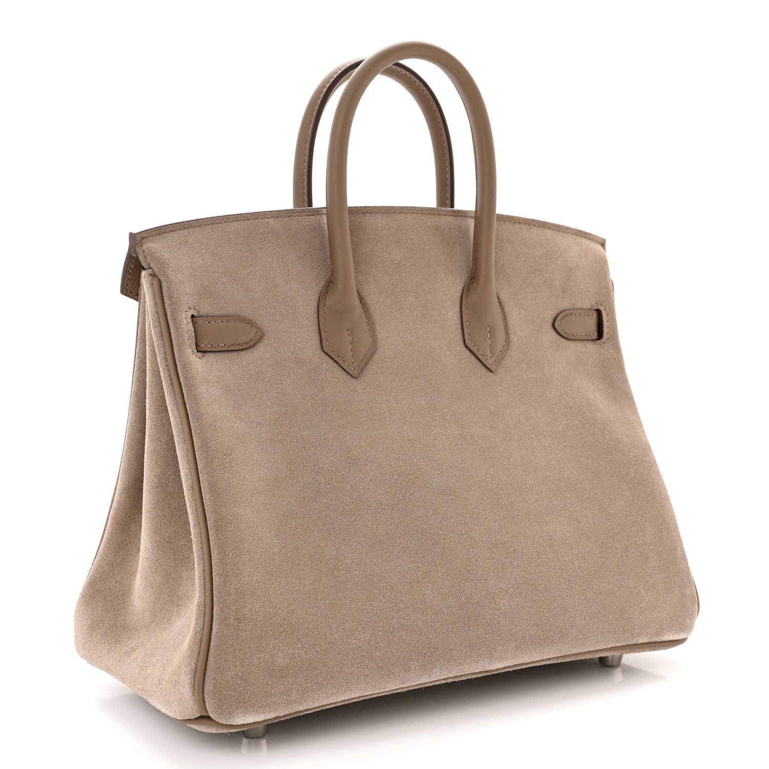 Hermes Veau Doblis Swift Grizzly Birkin 25 Gris Caillou Etoupe 3 of 10