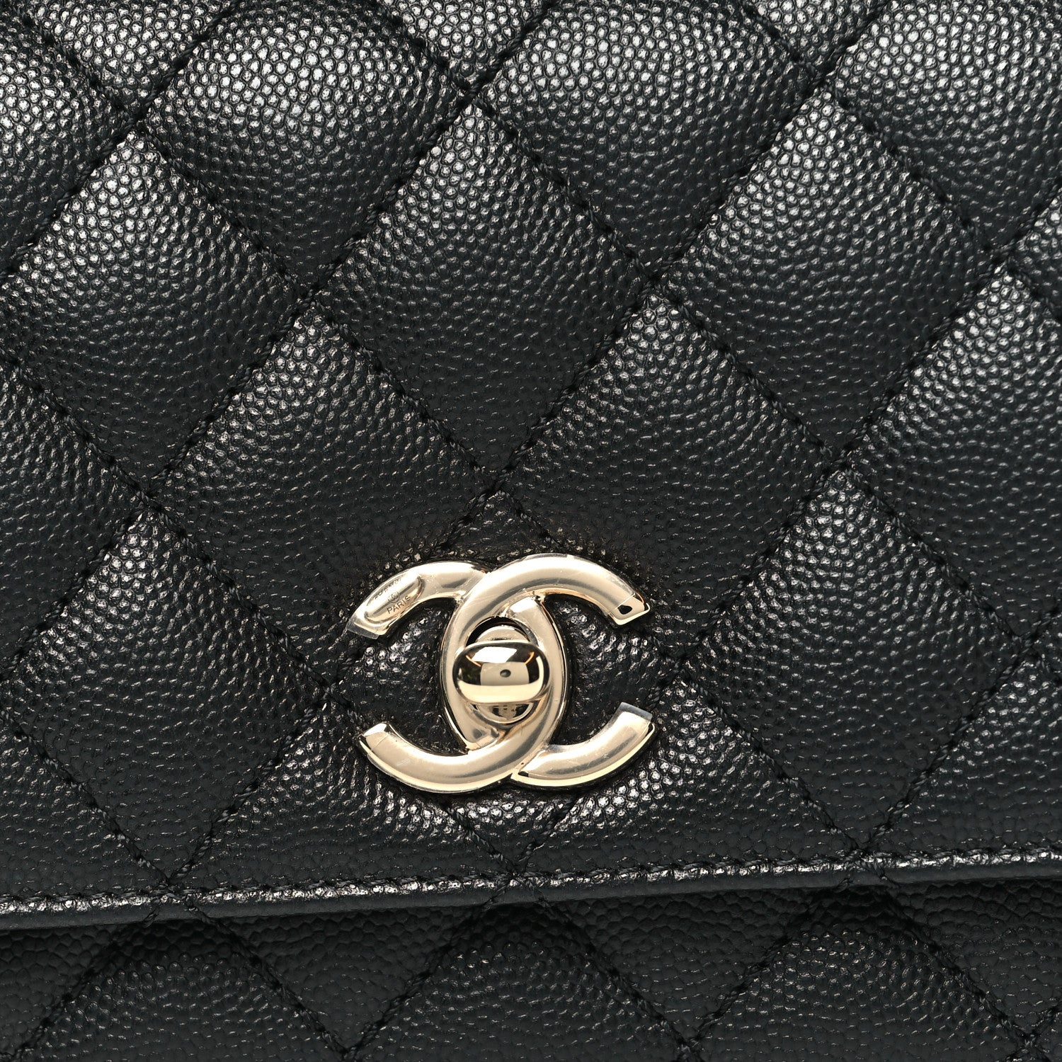 Chanel Caviar Quilted Extra Mini Coco Handle Flap Black 8 of 11