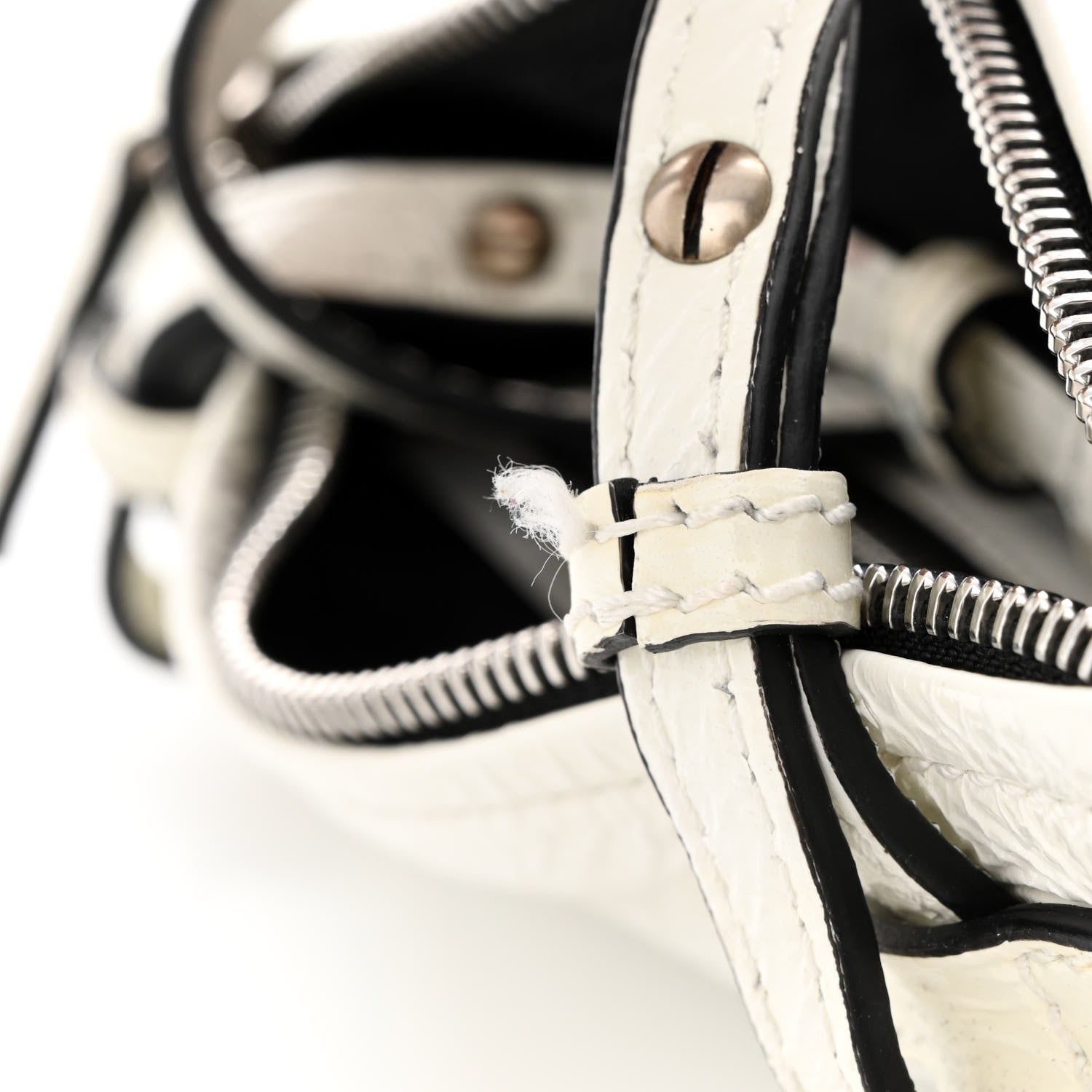 Givenchy Crinkled Patent Deerskin Mini Pandora White 11 of 19