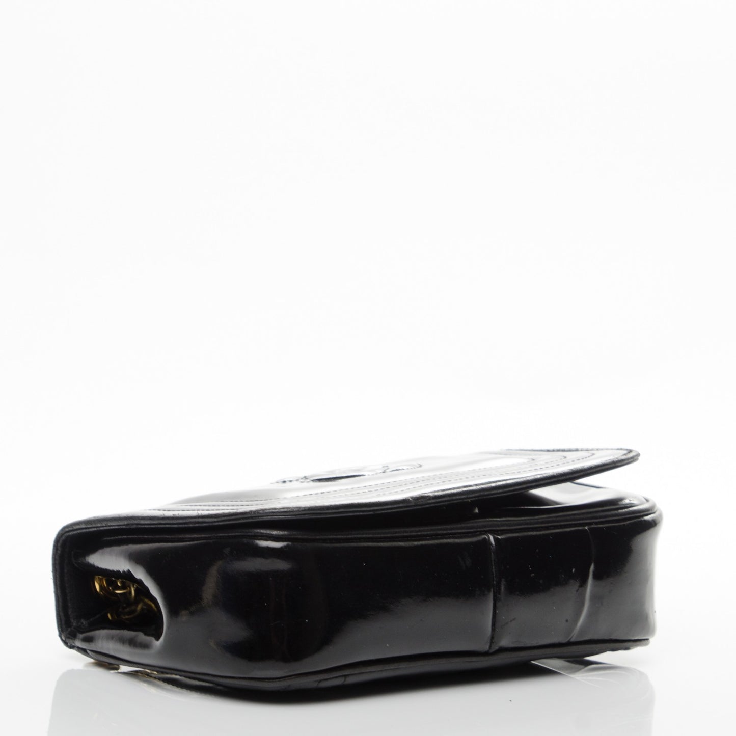 Patent Mini Flap Black