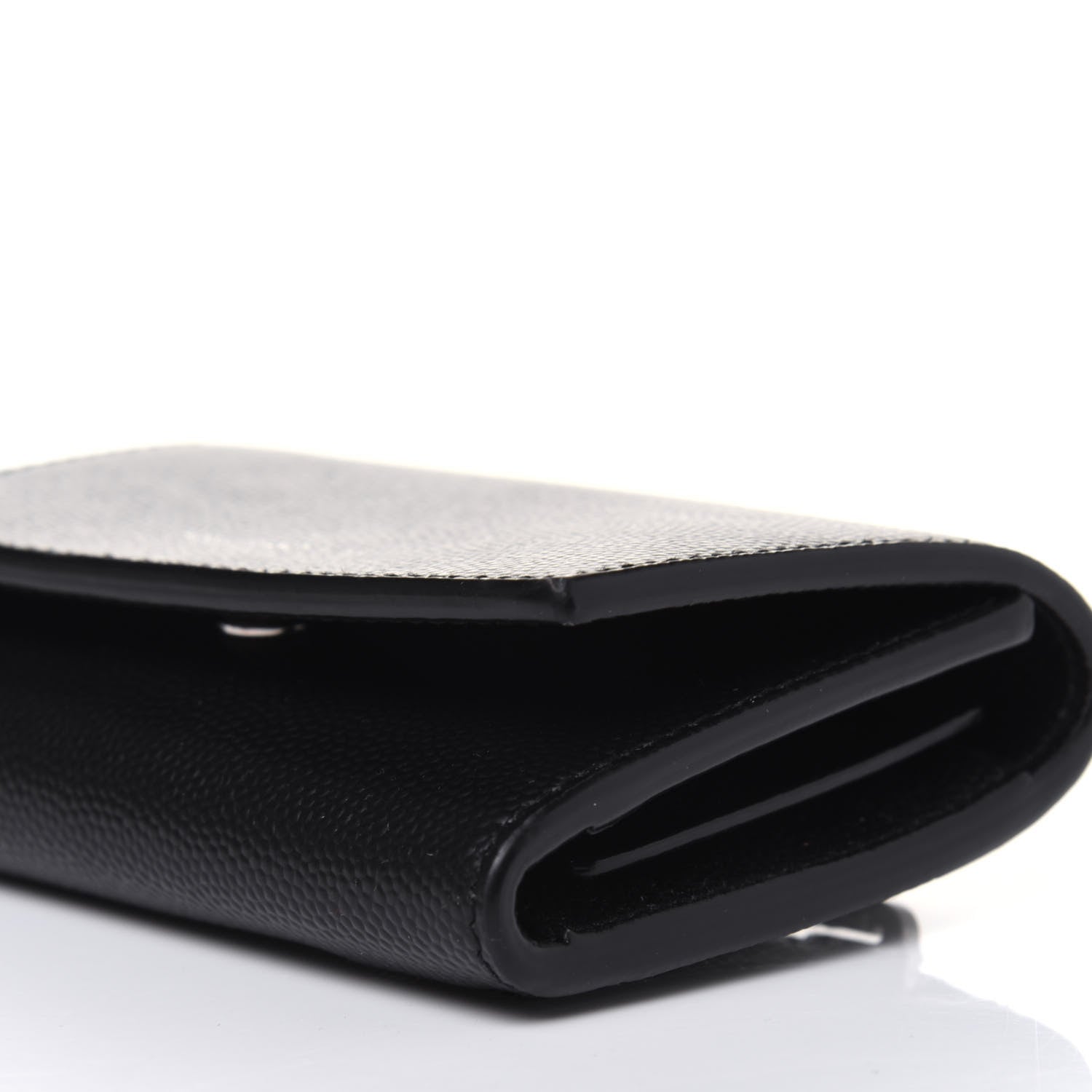 Saint Laurent Grain De Poudre Key Holder Wallet Black 10 of 11