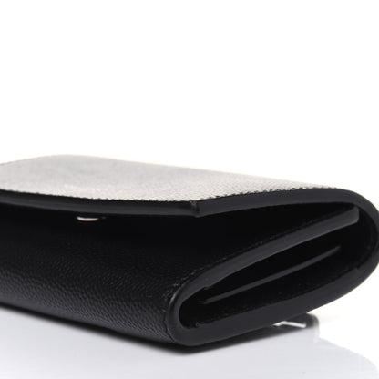 Saint Laurent Grain De Poudre Key Holder Wallet Black 10 of 11