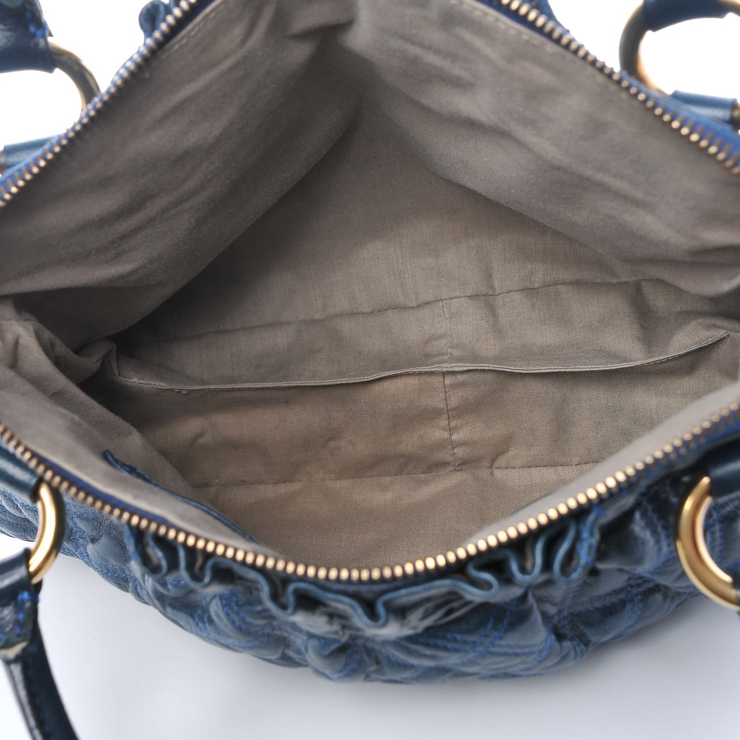 Lambskin Quilted Small Cecilia Saphhire