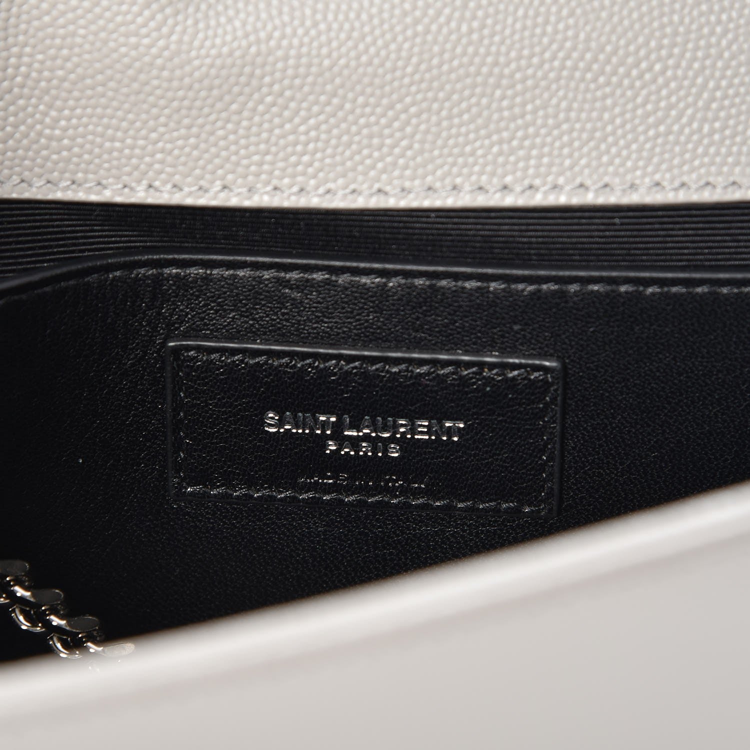 Saint Laurent Grain De Poudre Medium Classic Monogram Kate Satchel Souris 6 of 6