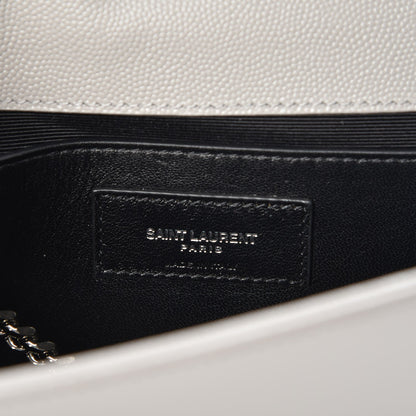 Saint Laurent Grain De Poudre Medium Classic Monogram Kate Satchel Souris 6 of 6