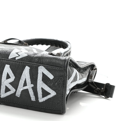 Balenciaga Agneau Arena Graffiti All Over Classic Hardware S City Gris Fossile White 8 of 8