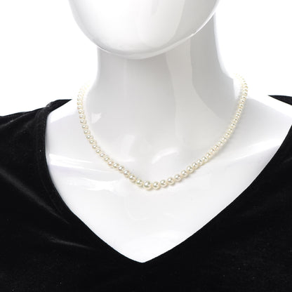 Mikimoto 18K Yellow Gold Akoya Pearl 3.5-7.5mm Graduated Strand Necklace and Earring Set 2 of 6