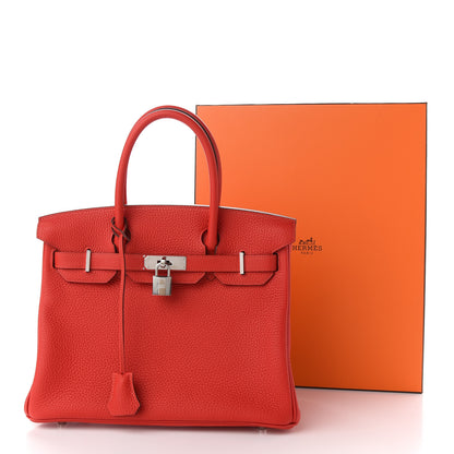 Hermes Togo Birkin 30 Rouge Casaque 9 of 9