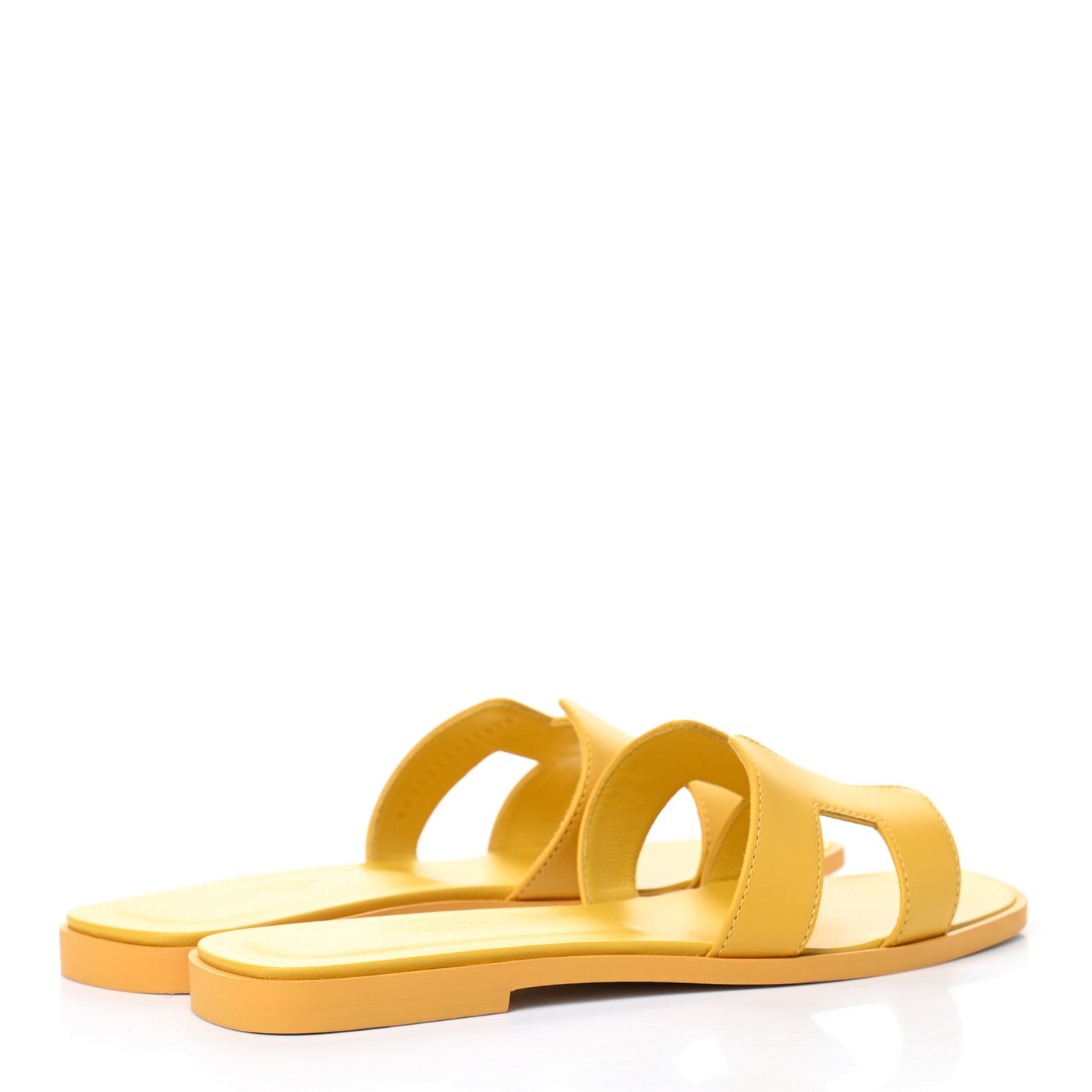 Calfskin Oran Sandals 38 Jaune Citron