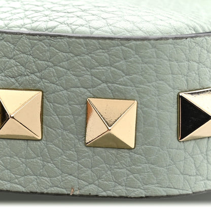 Valentino Garavani Grainy Calfskin Rockstud Crossbody Bag Water Green 10 of 11