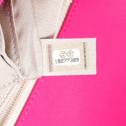 Chanel Lambskin New Medium Boy Flap Dark Pink 7 of 8