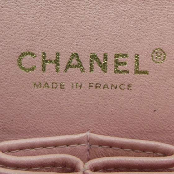 Caviar Medium Double Flap Pink GHW