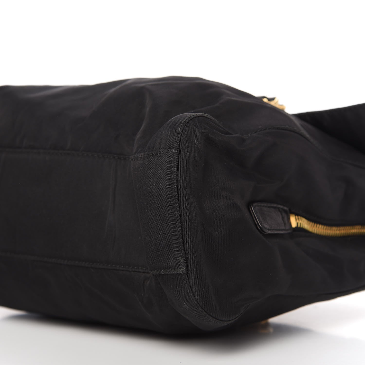 Prada Tessuto Nylon Chain Shoulder Bag Black 7 of 12