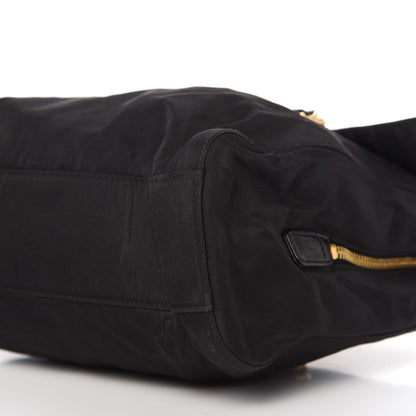 Prada Tessuto Nylon Chain Shoulder Bag Black 7 of 12