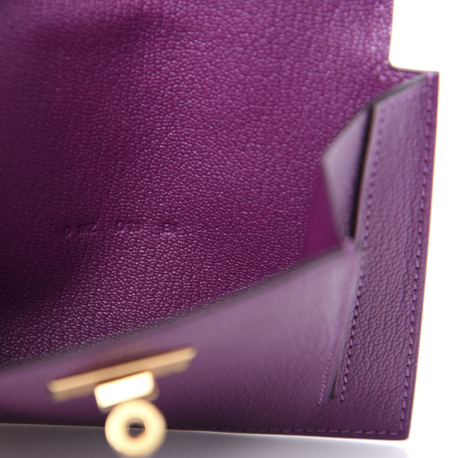 Hermes Chevre Mysore Kelly Pocket Compact Wallet Anemone 6 of 10